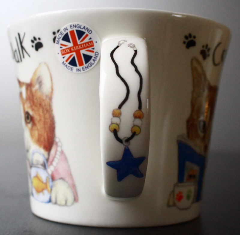 Roy Kirkham Frühstückstasse mit Untersetzer; Cat Walk, 19,50