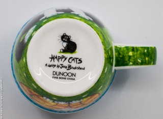 Dunoon Kaffeebecher Happy Cats Black, Nevis, 0,48 l