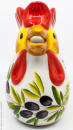 Edelweiss Keramik Krug Hahn ( Brocca Gallo ) Motiv 10 1,0 l