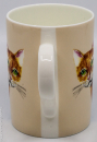 Roy Kirkham Henkelbecher "Typ Lucy" Cat Through The Door, Ginger