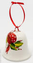 Edelweiss Keramik Weihnachtsglöckchen Motiv 2 6cm