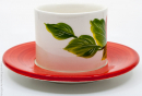 Edelweiss Keramik Kaffeetasse Anthurie mit Untertasse