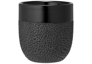 Ladelle Kaffeebecher CAFÉ Tumbler 0,25L Textured Black/Schwarz strukturiert