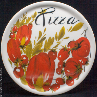 Edelweiss Porzellan Pizzateller 33cm Bassano Pomodori/Tomaten 2