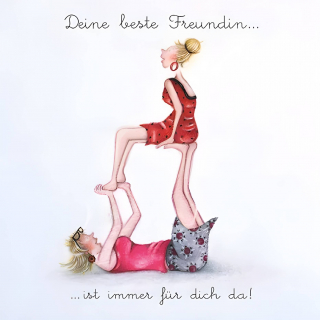 Holzbilder mit Motiven von Berni Parker beste Freundin immer für dich da